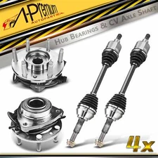 A-Premium Wheel Hub Bearings & CV Axle Shaft Assembly Kit Front for Chevy Buick