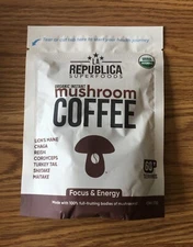 Exp 2028-05 4.24 Oz La Republica Organic Instant Mushroom Coffee Focus & Energy