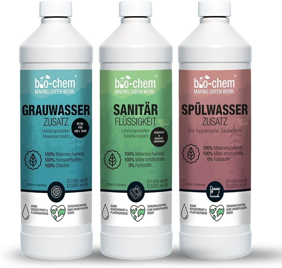 Kit Professionale 3 in 1 Trattamento Serbatoi Camper | Anti-Calcare