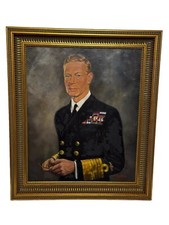 👑 Historique Royal Portrait De King George VI En Naval Uniforme F. W. H.Mccance