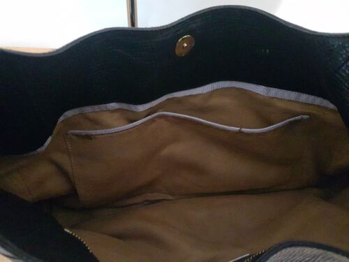 Jimmy Choo Black Textured Leather Bardia Buckle Large Hobo Bag - Picture 22 of 23