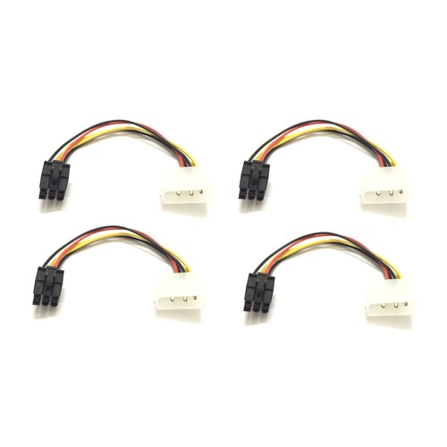 4 Pin to 6 Pin PCI-Express Video Card Power Converter Adapter Cable Wire Line B - Picture 3 of 9
