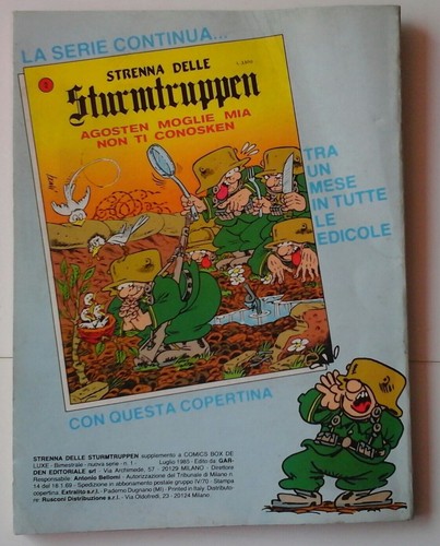 bonvi STRENNA DELLE STURMTRUPPEN n. 1 TUTTI AL MAREN garden 1985 il meglio di 2 - Picture 2 of 10