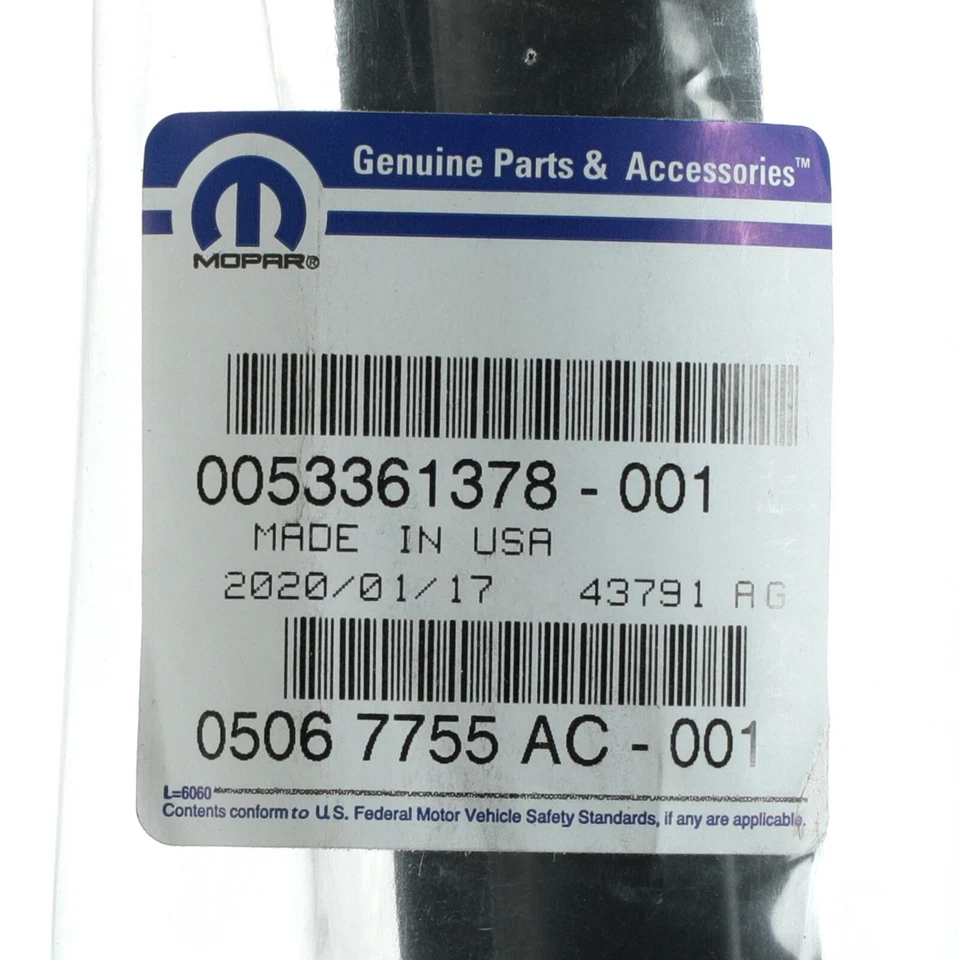 07-17 JEEP COMPASS FRONT DOOR BELT OUTER WEATHERSTRIP LEFT OEM MOPAR 5067755AC - Изображение 3 из 3