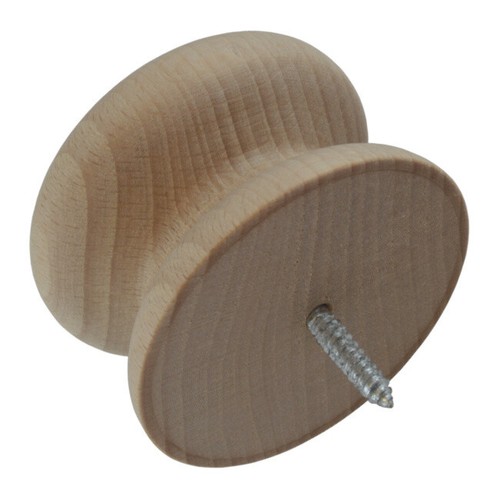 Diapositiva única de 53 mm (2"). Manija de perno de cajón de madera dura con ELECCIÓN DE FIJACIONES - Imagen 4 de 5