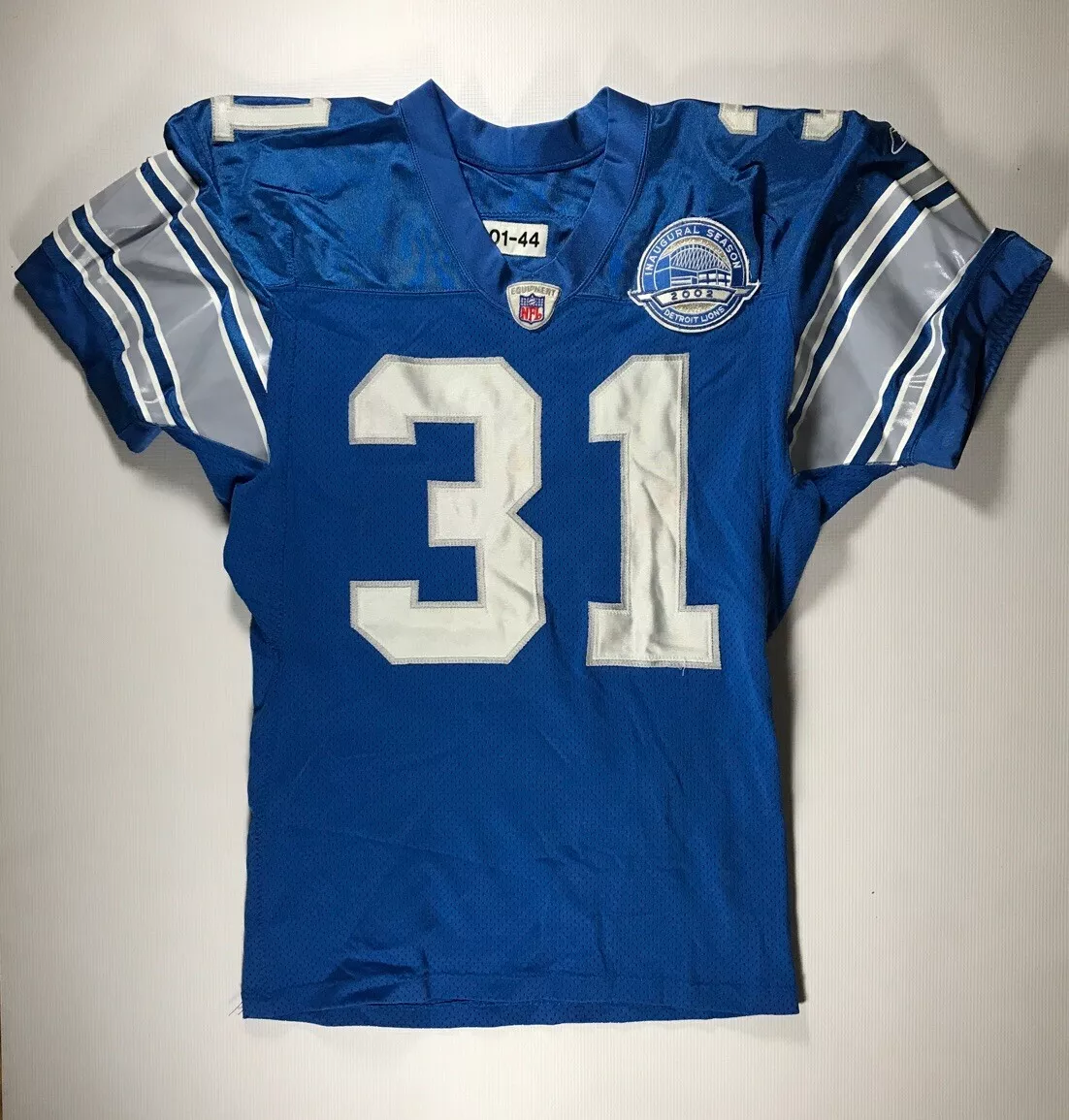 Detroit lions sales game worn jerseys
