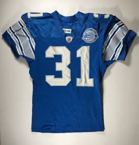 Circa 2002 Aveion Cason Detroit Lions Game Worn Jersey Ford Field Patch