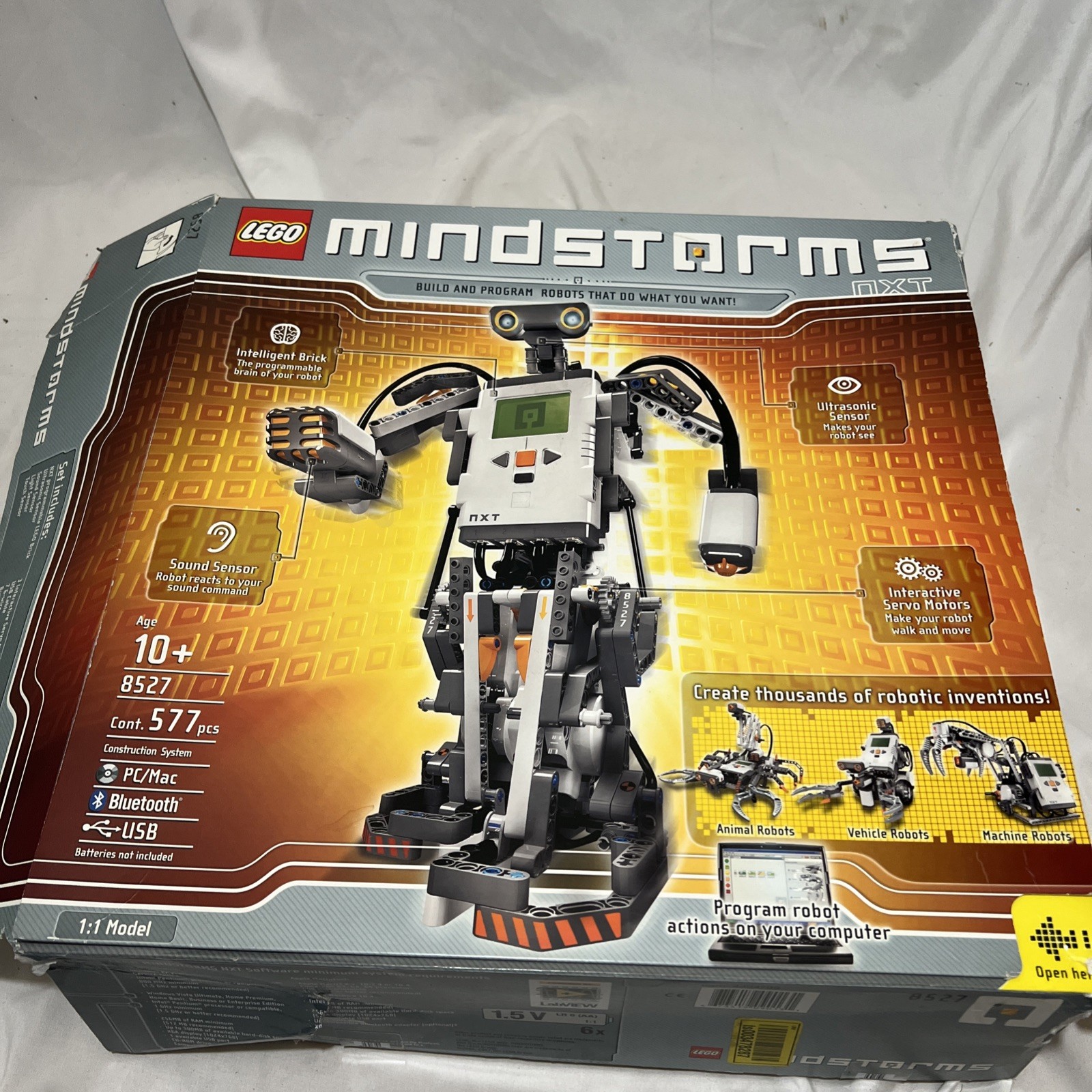 Lego Robotics Invention LEGO MINDSTORMS: Mindstorms NXT 8527 100% Complete Tested W/ User Guide ...