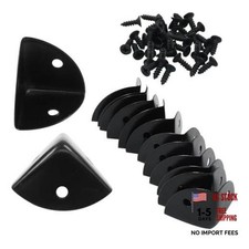 12 Pcs Metal Corner Protectors Black Edge Guard Furniture Edge Corner Cover