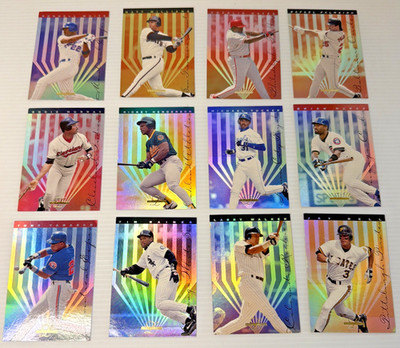 1995 Leaf Limited Set Of 12 Baseball Cards mcrae williams bell walker raines