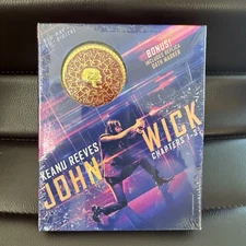 John Wick Chapters 1-3 (Blu-ray, DVD, Replica Oath Marker Box Set) *MINT*