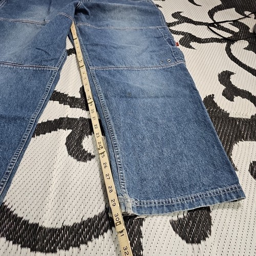 Boxer vintage Y2K Joe baggy jambes larges cargo jeans taille 38 patineur 8 boules grunge - Photo 6/11