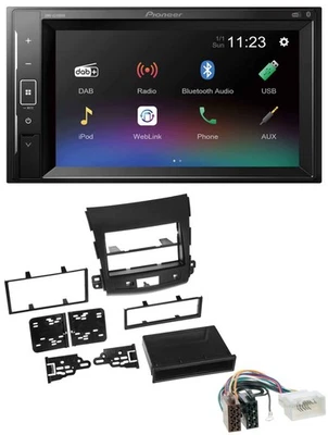 Pioneer DAB MP3 2DIN Bluetooth USB Autoradio für Citroen C-Crosser Mitsubishi Ou - Bild 1 von 4