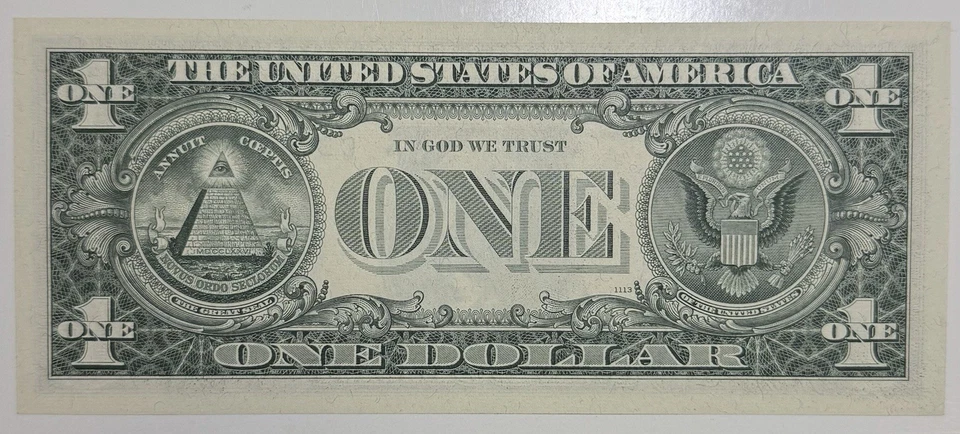 Matching Radar Serial Numbers $1 Federal Reserve Note 1963 1988 1995 4 Note Set - Image 3 of 4