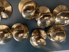 Cupboard Brass Door Knobs x12