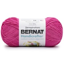 Bernat Handicrafter Cotton Yarn 400g - Solids-Hot Pink