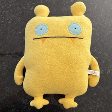 2010 Ugly Doll Yellow Nandy Bear 14" Plush Stuffed Animal Pretty Ugly