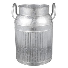 Vintage Iron Art Flower Vase Style Flower Bucket with Handle Vintage Vase