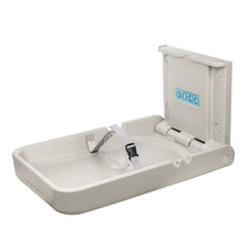 Wall-Mount Baby Changing Table - Durable with Safety Straps for Restrooms