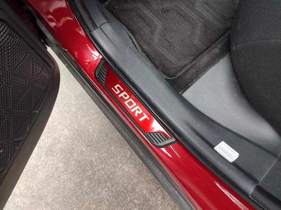 4 PIEZAS Acero Para Subaru Accesorios Coche SUV Puerta Rasguño Alféizar Cubiertas Protector de Paso Foto 2 de 4