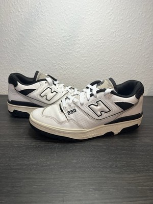 New Balance Herren 550 Sneaker Weiß/Schwarz Leder/Mesh Low-Top Laufschuh EU 38,5