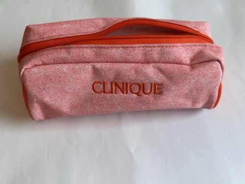 Clinique Floral Cosmetic Makeup Bag with Zipper Pouch