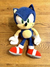 Muñeca de peluche Sonic The Hedgehog Super Jumbo 15,7" Tokyo Joypolis logotipo blanco Japón