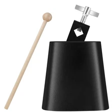 4 inch Metal Steel Cow Bells Noise Makers Hand Percussion Cowbell with Stick ...