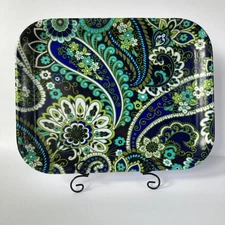 Vera Bradley - Rhythm and Blues Melamine Tray Serving Kitchen Bathroom Bedroom