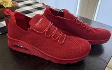 Women’s Skechers Street Los Angeles Size  11 Model # 177102 - Red Mesh Run Shoes