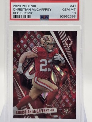 2023 Panini Phoenix - Christian McCaffrey #41 Red Seismic /199