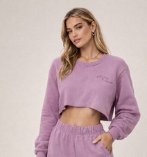 For Love & Lemons For Love & Leisure Purple Sweat Pants Set