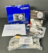 Olympus FE-4020 14MP Digital Camera w/ Software, Battery, Charger, Manual  Box