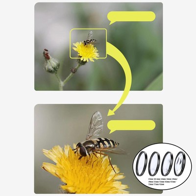 4 Stück Nahfilter Set +1 +2 +4 +10 Makro Umbau Objektiv mit Objektivfilter
