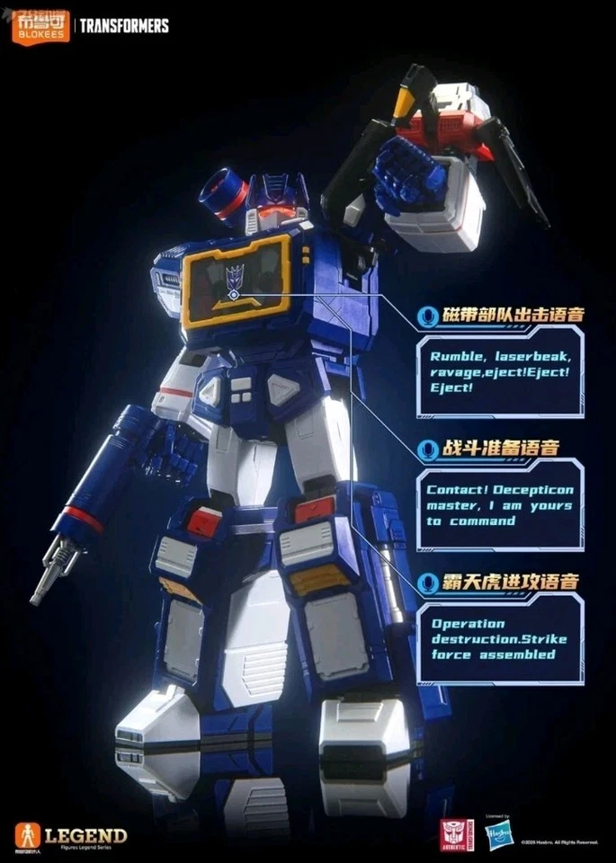 New Blokees Transformers Soundwave Legend Action Edition Figure Kit 18.5cm Tall! - Image 3 of 4