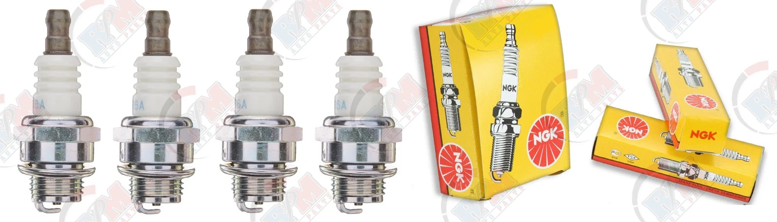 NGK BMR6A NICKEL Standard Plug Spark Plugs 7421 Set of 4