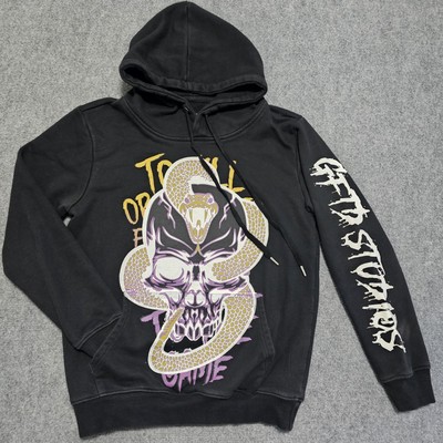 GFTD LA Los Angeles Studios Cobra Snake Skull Hoodie Sweatshirt Streetwear Small