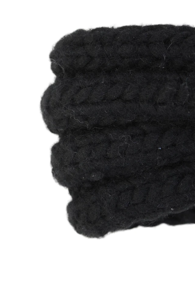 Eugenia Kim Womens Woven Knit Pull On Headband Black Wool - Image 3 of 4