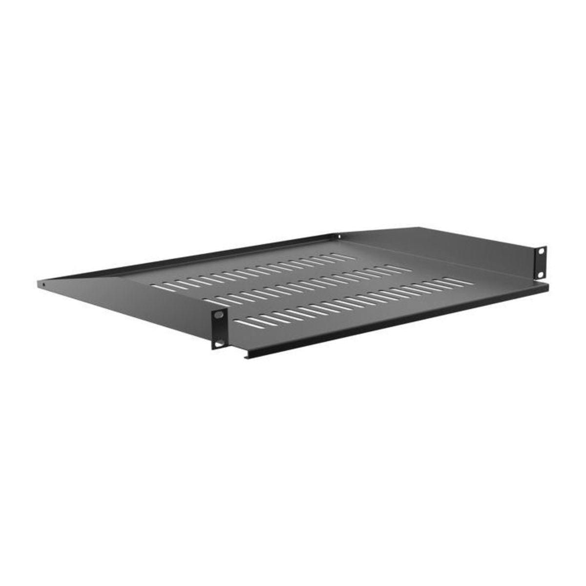 Étagère 19'' haute résistance 1U de profondeur 380mm avec perforations de ventilation