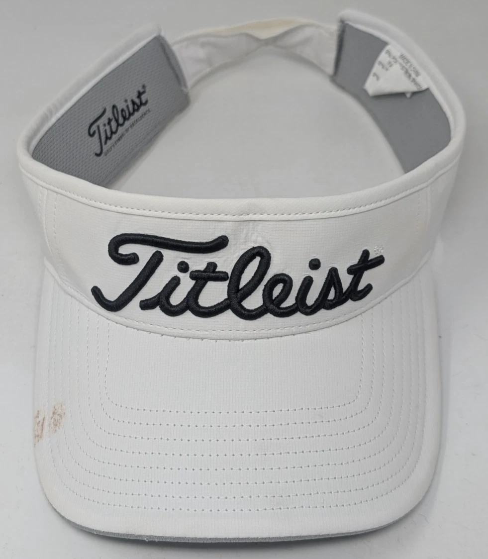 Visière De Golf Titleist Blanche – Taille Ajustable – Occasion Récente – Fabriquée En Chine