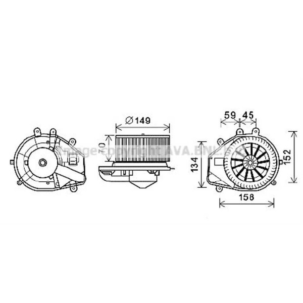 Elektromotor InnenraumgebläSe Kunststoff FüR Audi A4 8D2 VW Passat Variant 3B6-image