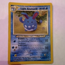 Pokemon TCG Light Azumarill 13/105 Neo Destiny Holo Rare Unlimited 80 HP