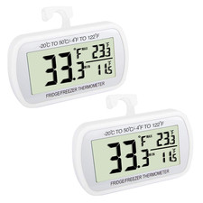 Waterproof Refrigerator Fridge Thermometer, Digital Freezer Room Thermometer, Ma