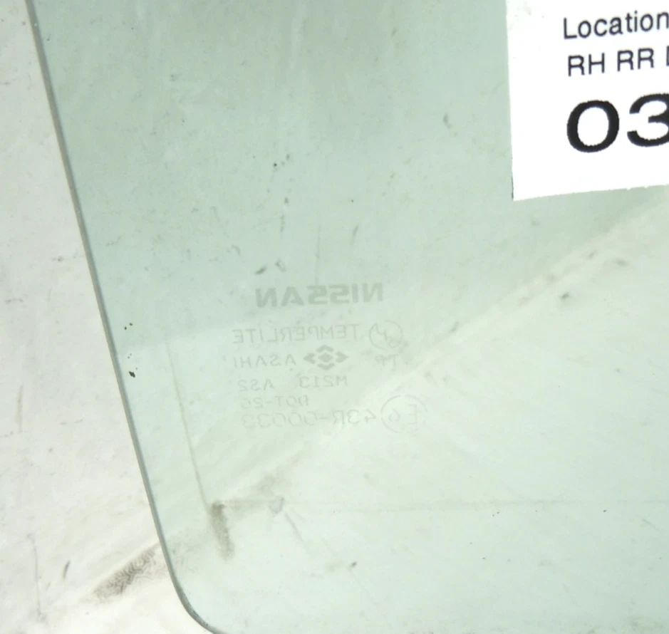 Infiniti I30 1996-1999 puerta trasera ventana vidrio pasajero derecho OEM Foto 2 de 2