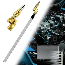 39'' Car Radiator Cleaning Wand, Radiator Cleaner Tool with 25° Fan Nozzle, P...