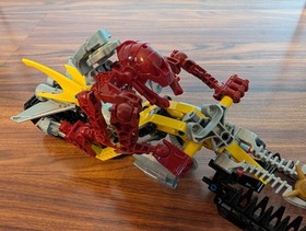Lego Bionicle 8992 Cendox V1 2009 Glatorian Vehicle, 100% Comp W/ Thornax Fruit!