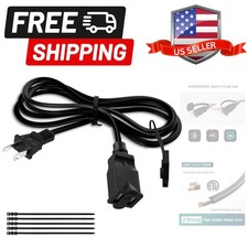 2 Prong Extension Power Cord 25 FT,  AC Male to Female Power Cable 125V 10A  ...