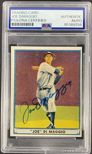 1941 Play Ball RP REPRINT Joe DiMaggio PSA AUTO Autograph
