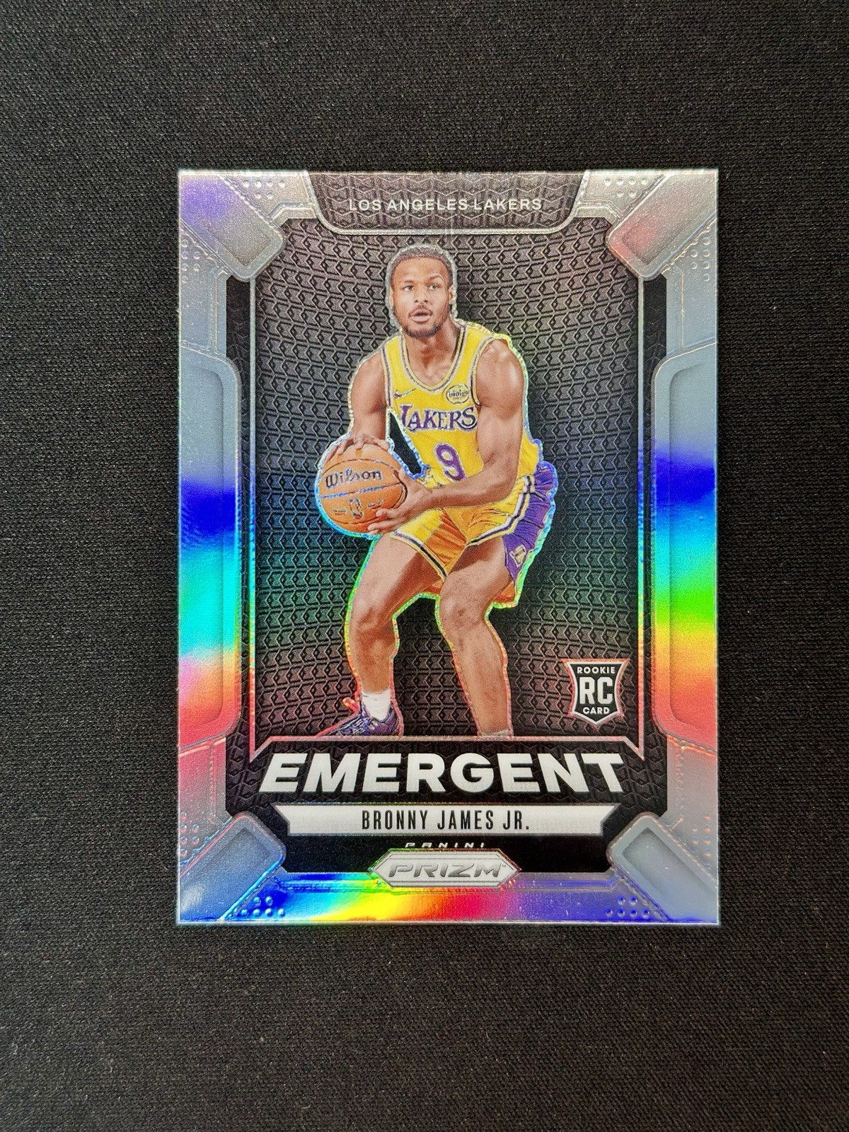 BRONNY JAMES JR. 2024-25 Panini Prizm Basketball SILVER PRIZM Emergent Insert RC