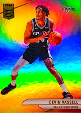 Devin Vassell 2023-24 Donruss Elite Basketball Holo Refractor Base Card # 25 NBA